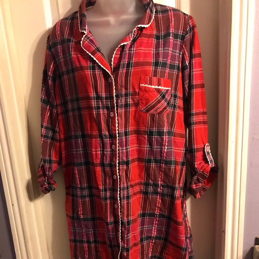 Victoria Secret flannel night gown Sz L